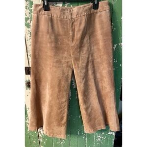 Suede Gauchos Women’s Pants Boho Leather Size 12 Large